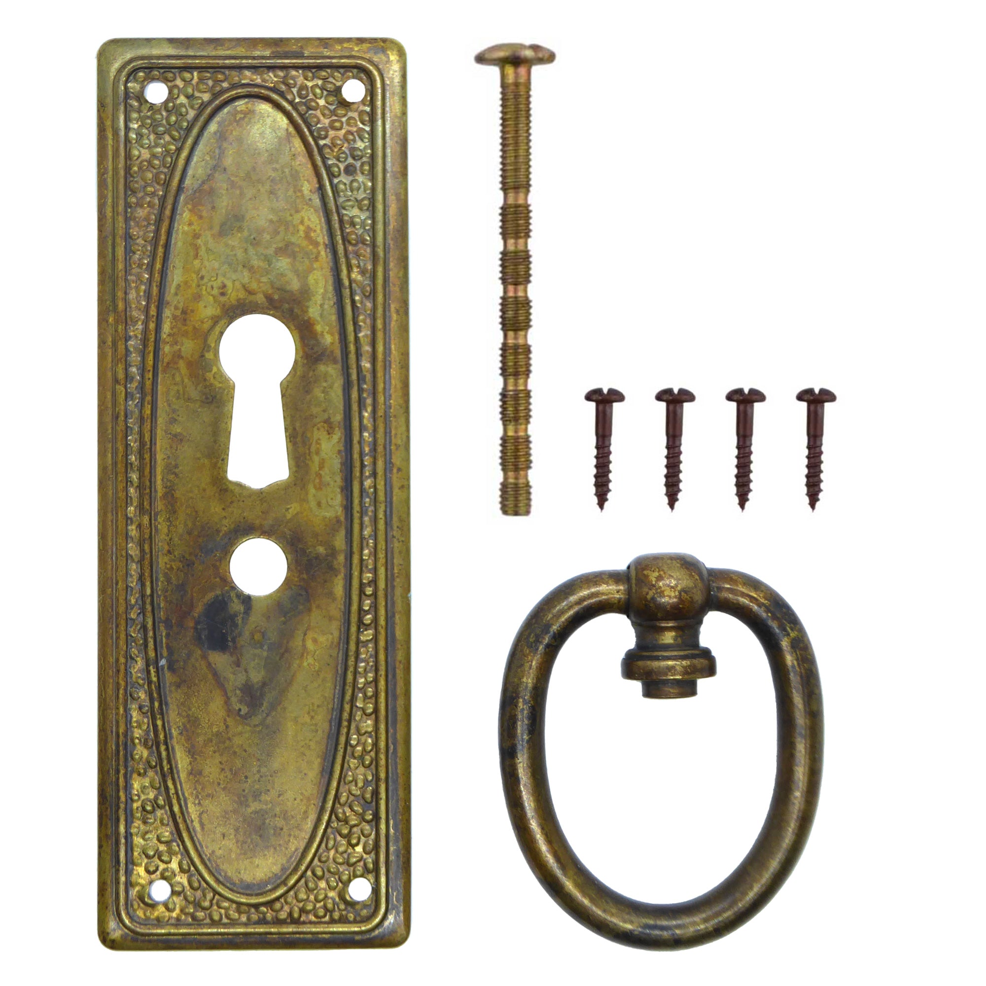 Zieher Regency Oval Messing Antik