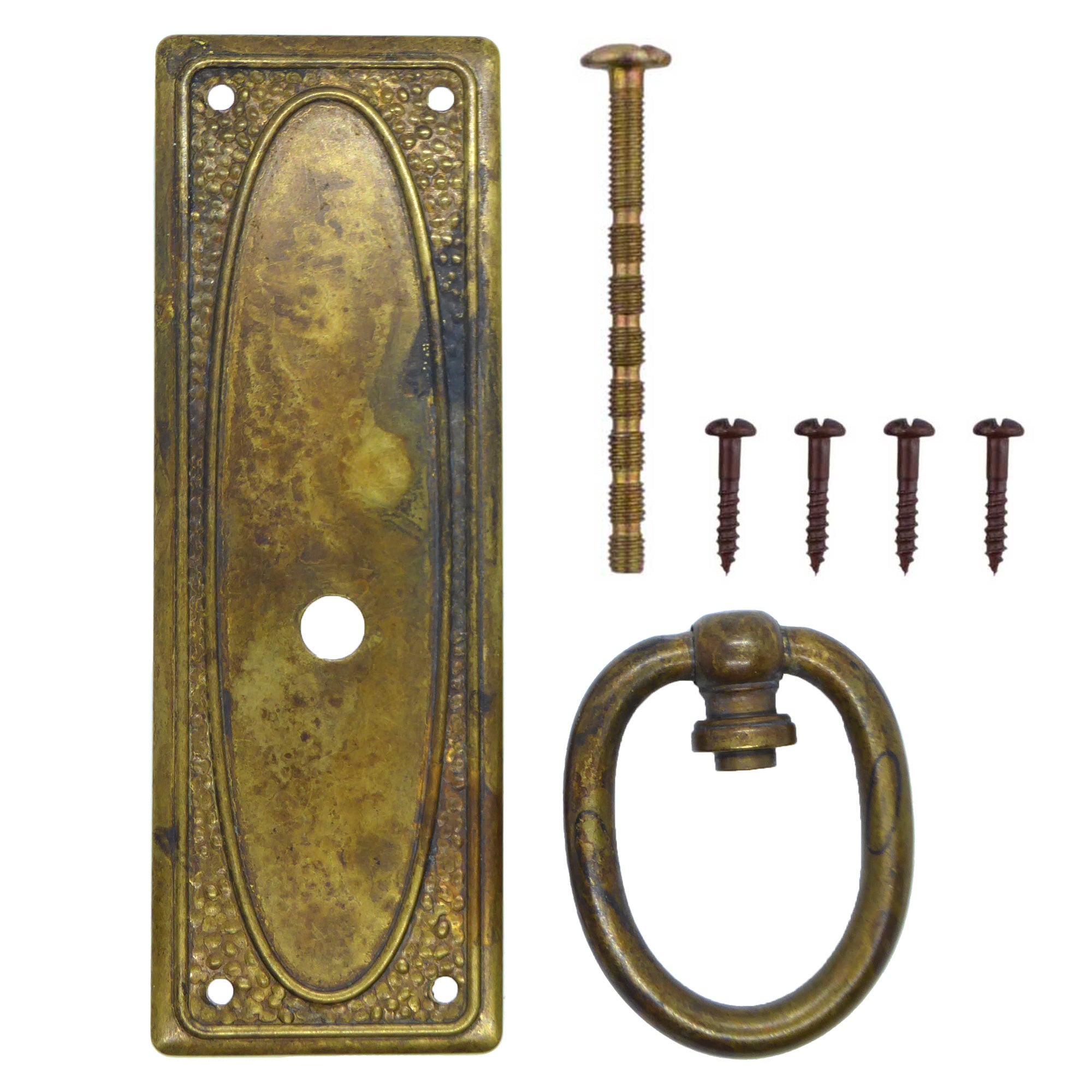 Zieher Regency Oval Messing Antik