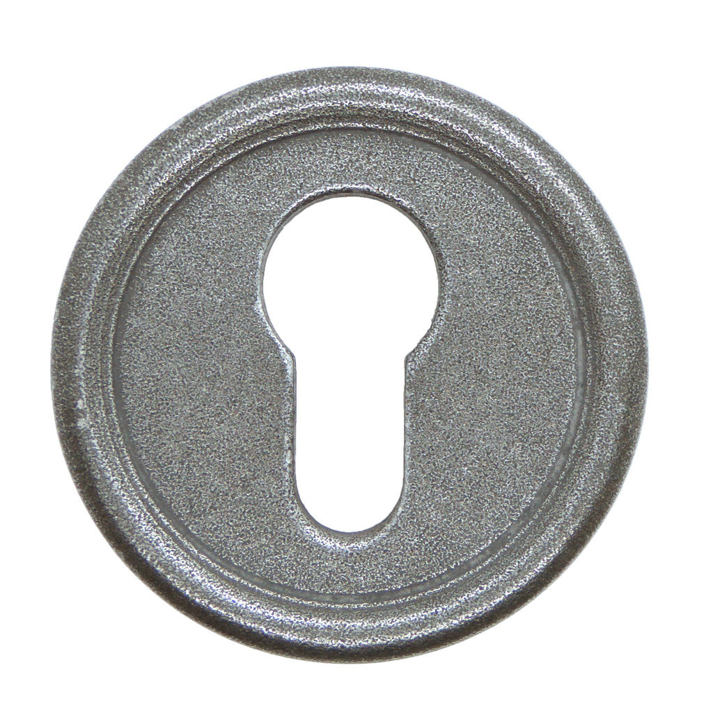 Set Sicherheits - Schlüsselrosette Arles silber matt PZ