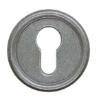 Set Sicherheits - Schlüsselrosette Arles silber matt PZ