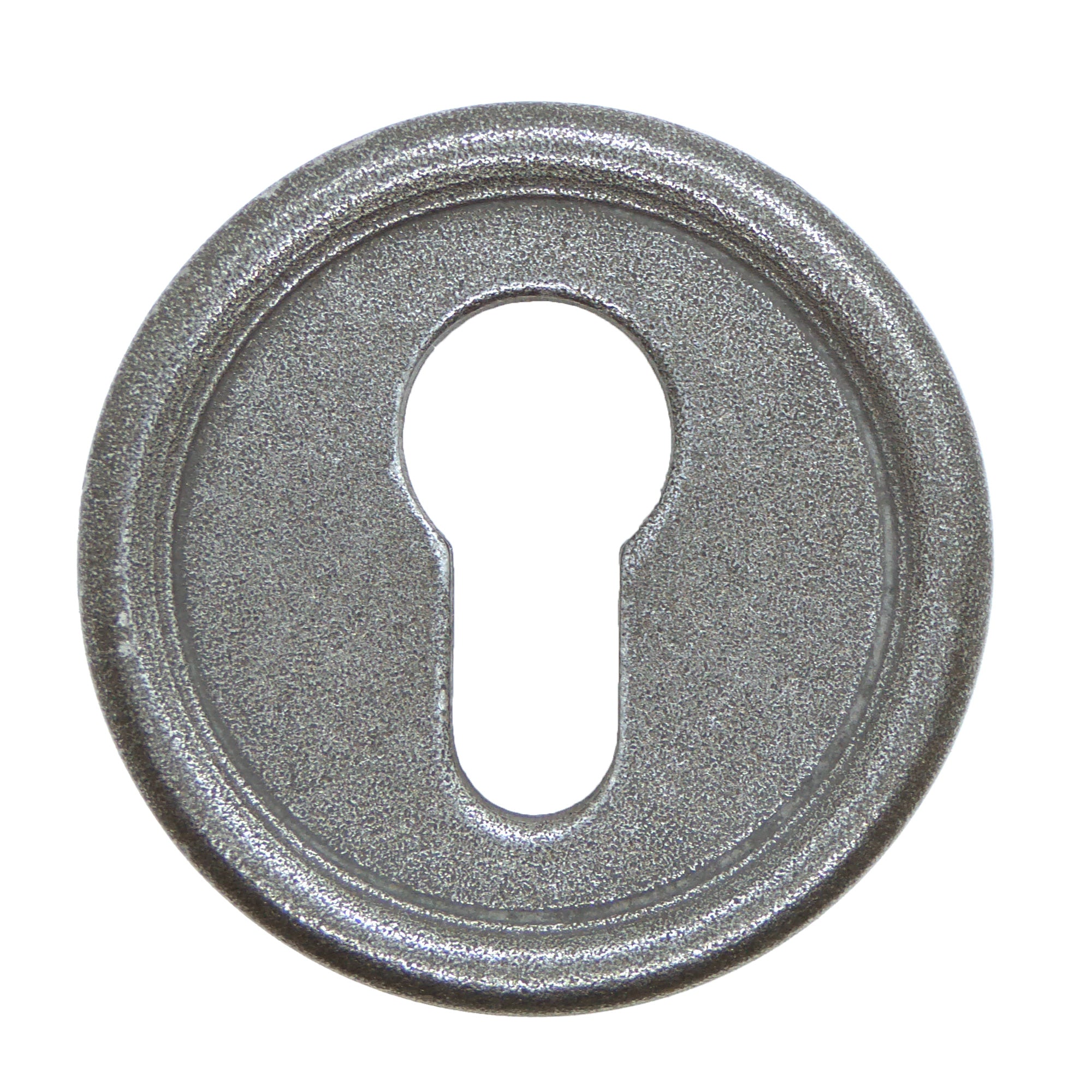 Set Sicherheits - Schlüsselrosette Arles silber matt PZ