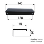 Möbelgriff Jelua schwarz matt