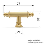 Möbelgriff Royal Vintage goldfarben satiniert