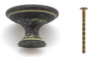 Landhausstil Ø 34mm Porzellanknopf weiß mit Rand Avorio