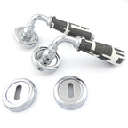 Türgriffe Set RETRO-LOOK Nickel poliert
