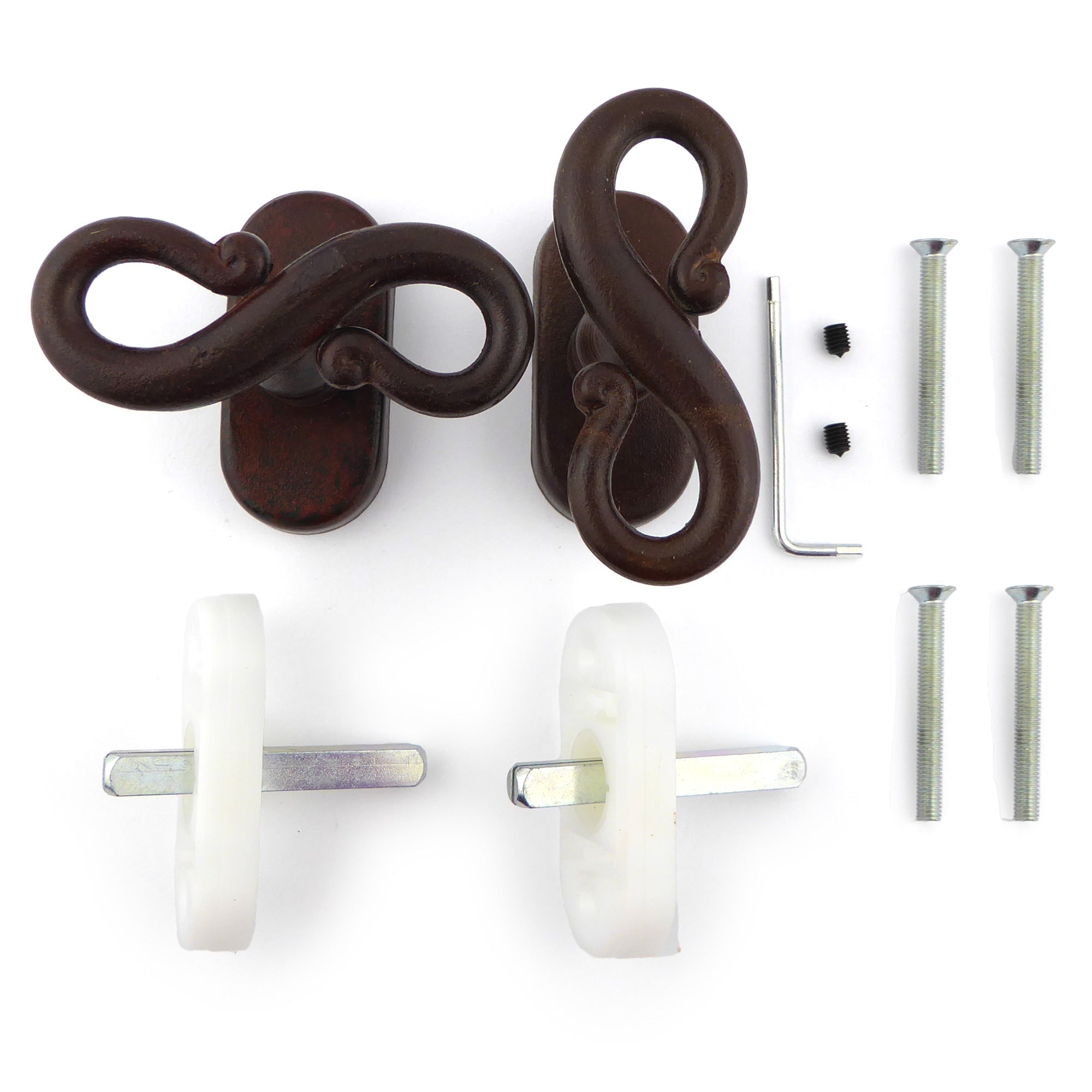 SET- 2teilig Fenstergriffe MONTSÉGUR Antikeisen Dreh- Kipp mechanismus