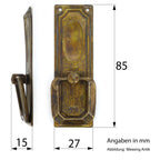 Zieher Jugendstil Mackintosh Messing Antik hoch