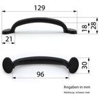 Möbelgriff Nuovo schwarz matt