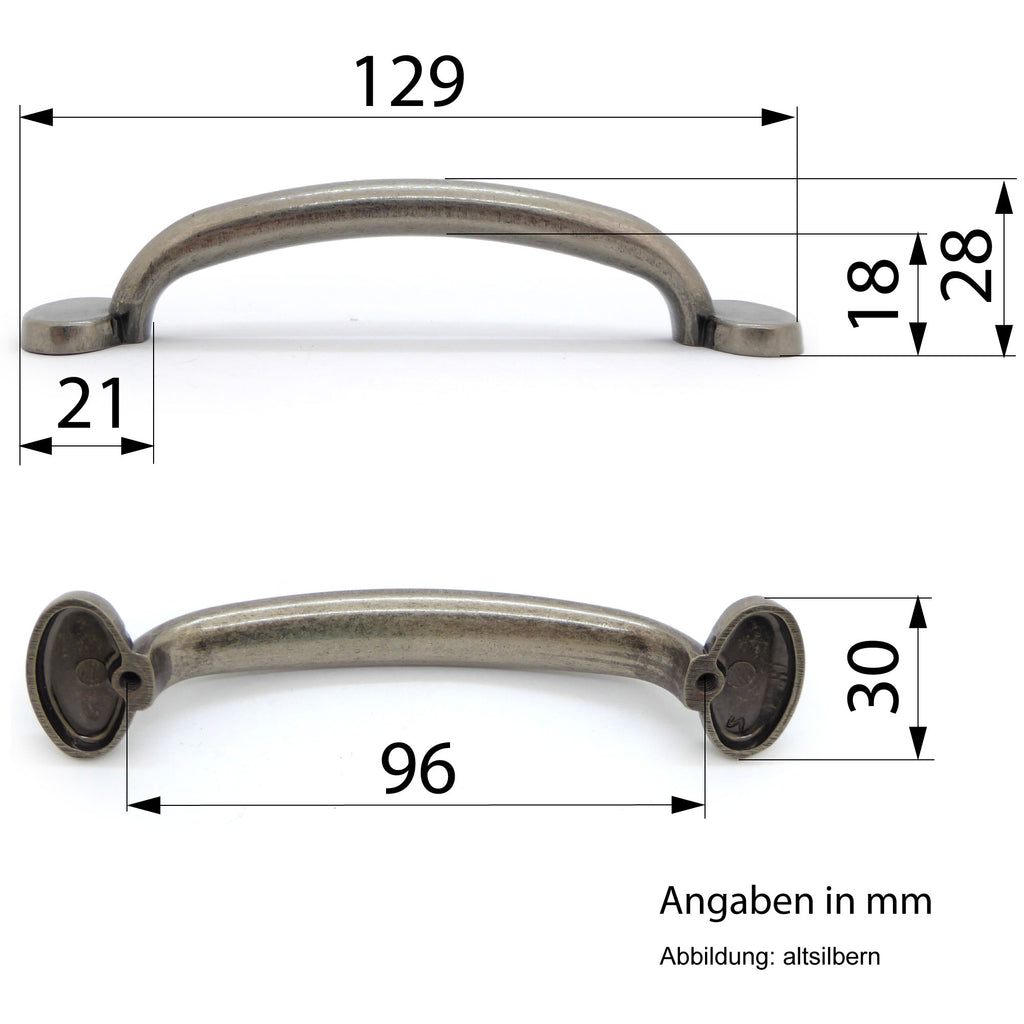 Möbelgriff Nuovo altsilbern