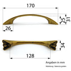 Möbelgriffe Natura Valenzia Gold