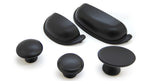 Muschelgriff Tambora Landhausstil groß schwarz matt