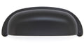 Muschelgriff Tambora Landhausstil groß schwarz matt