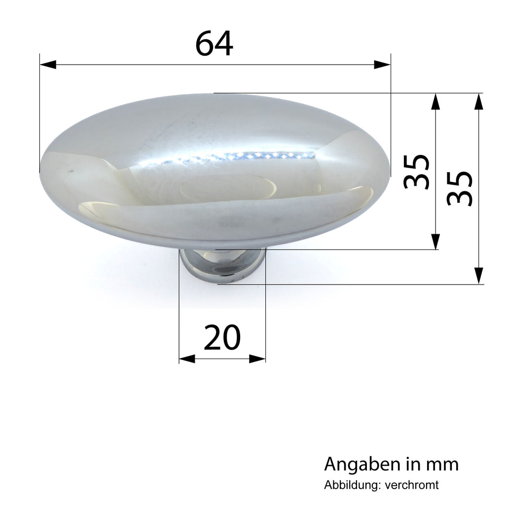 Möbelknauf PEDINA verchromt