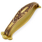 Griff Jugendstil Art déco Gold poliert