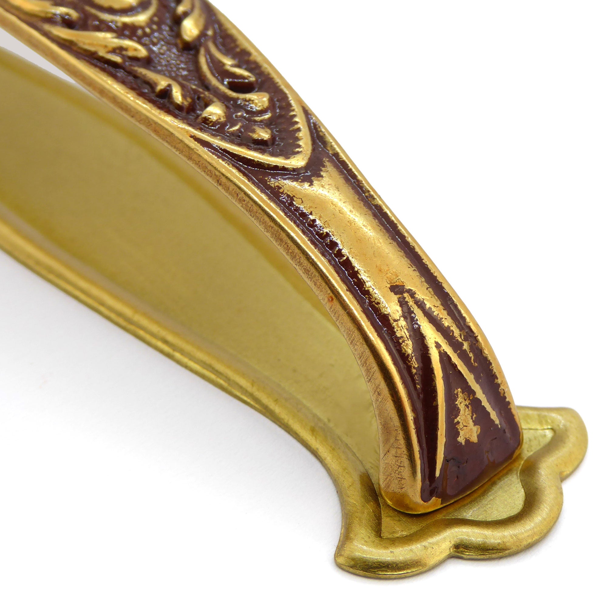 Griff Jugendstil Art déco Gold poliert
