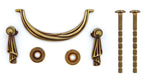 Griff mit Hängern Louis XVI Patiné golden groß