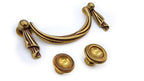 Griff mit Hängern Louis XVI Patiné golden groß