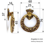 Ringzieher Louis XV Patiné golden groß