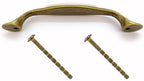 Landhausstil Bogengriffe mit Porzellan-Inlay creme Florence