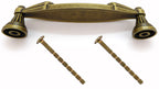 Landhausstil Möbelgriffe VENEZIA klein mit Porzellan-Inlay creme Florence