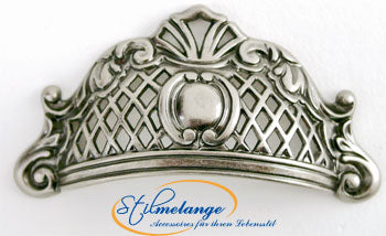 Muschelgriffe Art's and Craft's silbermatt